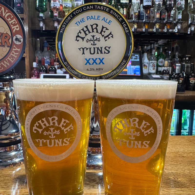 Three Tuns Ale at the Hollybush Belbroughton
